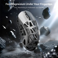 Мишка Attack Shark R2 Wireless/Bluetooth 42000dpi. (PAW3950) 6кн. Silver gray (R2SGR_AS)