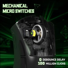 Мишка Attack Shark V3 Ultra-Light Wireless PAW3311 сенсор 25000dpi. 6кн. Black (V3B_AS)