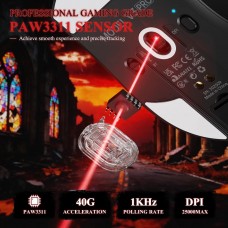 Мишка Attack Shark V3Pro Ultra-Light Wireless/Bluetooth 25000dpi. (PAW3311) 6кн. Black (V3PROB_AS)