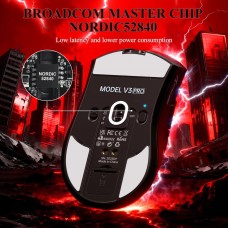 Мишка Attack Shark V3Pro Ultra-Light Wireless/Bluetooth 25000dpi. (PAW3311) 6кн. Black (V3PROB_AS)