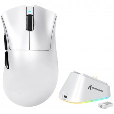 Мишка Attack Shark V3Pro Ultra-Light Wireless/Bluetooth 25000dpi. (PAW3311) 6кн. White (V3PROW_AS)