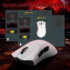 Мишка Attack Shark V3Pro Ultra-Light Wireless/Bluetooth 25000dpi. (PAW3311) 6кн. White (V3PROW_AS)