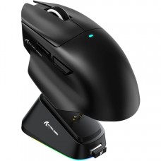 Мишка Attack Shark V6 Ultra-Light Wireless/Bluetooth 25000dpi. (PAW3311) 7кн. Black (V6B_AS)
