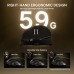 Мишка Attack Shark V8 Ultra-Light Wireless/Bluetooth 42000dpi. (PAW3950MAX) 6кн. Black (V8B_AS)