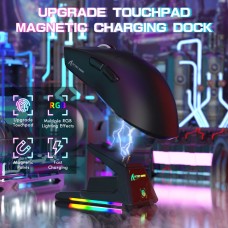 Мишка Attack Shark X1 Wireless/Bluetooth 40000dpi. (PAW3395PRO) 6кн. Black (X1B_AS)