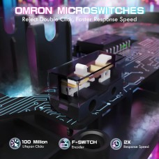 Мишка Attack Shark X1 Wireless/Bluetooth 40000dpi. (PAW3395PRO) 6кн. Black (X1B_AS)