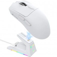 Мишка Attack Shark X1 Wireless/Bluetooth 40000dpi. (PAW3395PRO) 6кн. White (X1W_AS)