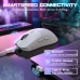 Мишка Attack Shark X1 Wireless/Bluetooth 40000dpi. (PAW3395PRO) 6кн. White (X1W_AS)