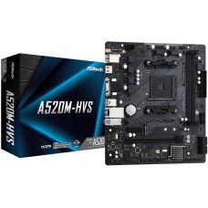 ASRock A520M-HVS (AM4/A520, 2*DDR4, PCIex16, D-Sub/HDMI, 4xSATA, M.2, GLan, 8ch, mATX) (A520M-HVS)