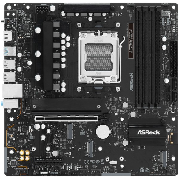 ASRock A620AM PRO-A (AM5/A620A, 4*DDR5, PCIex16, HDMI, 2xSATA, 3xM.2, 2.5GLan, 8ch, mATX) (A620AM PRO-A)
