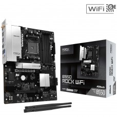 ASRock B550 Rock WiFi (AM4/B550, 4*DDR4, 2xPCIex16, HDMI, 4xSATA, 3xM.2, 2.5GLan, 7.1ch, ATX) (B550 Rock WiFi)