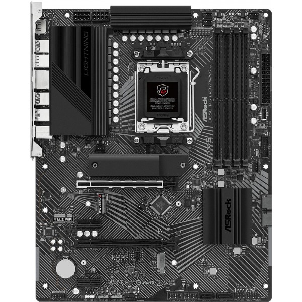 ASRock B650 PG LIGHTNING (AM5/B650, 4*DDR5, 2xPCIex16, HDMI, 4xSATA, 3xM.2, 2.5GLan, 7.1ch, ATX) (B650 PG LIGHTNING)