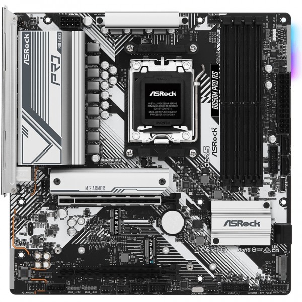 ASRock B650M PRO RS (AM5/B650, 4*DDR5, 2xPCIex16, DP/HDMI, 4xSATA, 3xM.2, 2.5GLan, 7.1ch, mATX) (B650M PRO RS)