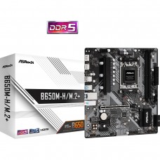 ASRock B650M-H/M.2+ (AM5/B650, 2*DDR5, PCIex16, DP/HDMI, 4xSATA, 2xM.2, GLan, 7.1ch, mATX) (B650M-H/M.2+)