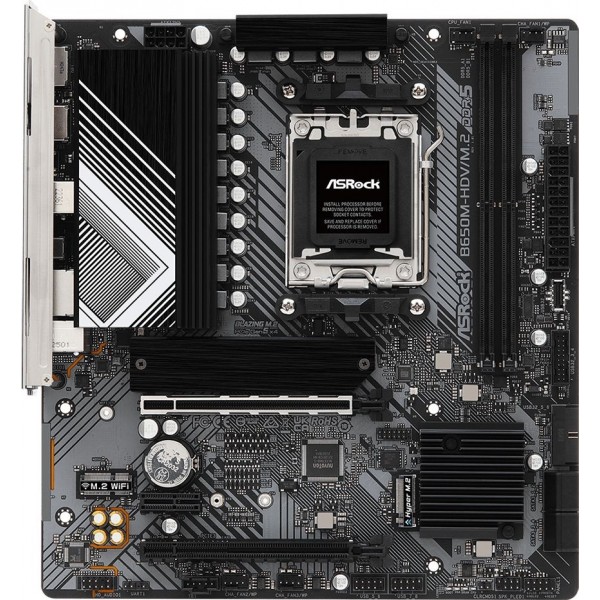 ASRock B650M-HDV/M.2 (AM5/B650, 2*DDR5, PCIex16, DP/HDMI, 4xSATAІІІ, 2xM.2, 2.5GLan, 7.1ch, mATX) (B650M-HDV/M.2)