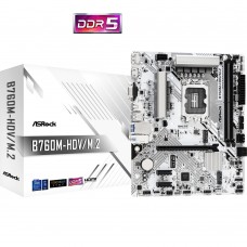 ASRock B760M-HDV/M.2 (1700/B760, 2*DDR5, 1xPCIex16, 4xSATA, 2xM.2, 2.5GLan, 7.1ch, mATX) (B760M-HDV/M.2)