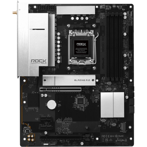 ASRock B850 ROCK WIFI 7 (AM5/B850, 4*DDR5, 2xPCIex16, HDMI, 4xSATAIII,2xM.2, 2.5GLan, ATX) (B850 ROCK WIFI 7)