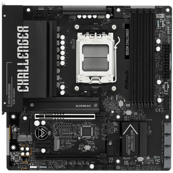 ASRock B850M CHALLENGER (AM5/B850, 4*DDR5, 2xPCIex16, HDMI/DP, 4xSATAІІІ,2xM.2, 2.5GLan, mATX) (B850M CHALLENGER)