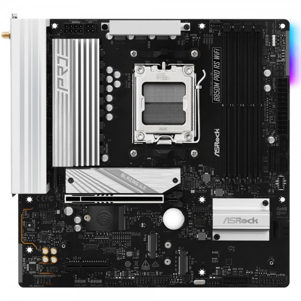 ASRock B850M PRO RS WIFI (AM5/B850, 4*DDR5, PCIex16, HDMI/DP, 4xSATAІІІ,3xM.2, 2.5GLan, mATX) (B850M PRO RS WIFI)