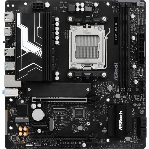 ASRock B850M-X R2.0 (AM5/B850, 2*DDR5, PCIex16, HDMI/DP, 4xSATA,2xM.2, 2.5GLan, mATX) (B850M-X R2.0)