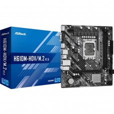 ASRock H610M-HDV/M.2 R2.0 (1700/H610, 2*DDR4, 1xPCIex16, HDMI/DVI/VGA, 4xSATA, M.2, GLan, 7.1ch,mATX (H610M-HDV/M.2 R2.0)