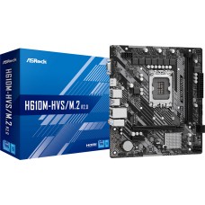 ASRock H610M-HVS/M.2 R2.0 (1700/H610, 2*DDR4, 1xPCIex16, HDMI/VGA, 4xSATA, M.2, GLan, 7.1ch, mATX (H610M-HVS/M.2 R2.0)