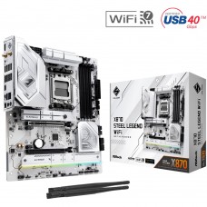 ASRock X870 STEEL LEGEND WIFI (AM5/X870, 4*DDR5, 2xPCIex16, HDMI/USB4, 4xSATA, 3xM.2, 2.5GLan, ATX) (X870 STEEL LEGEND WIFI)