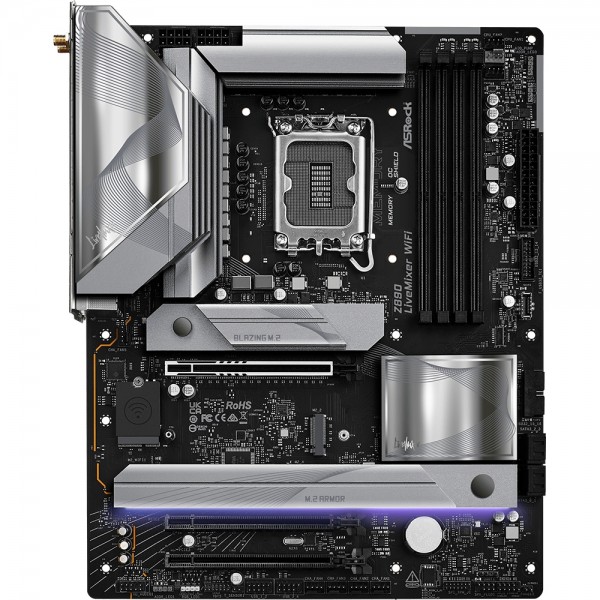 AsRock Z890 LIVEMIXER WIFI (1851/Z890, 4*DDR5, 2*PCIex16, HDMI/TB4, 4xSATA, 4xM.2, 2.5Glan, 7.1ch (Z890 LIVEMIXER WIFI)