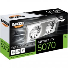 GeForce RTX5070 Inno3D TWIN X2 OC WHITE, 12GB GDDR7, 192bit, PCI Express 5.0 (N50702-12D7X-195064W)
