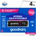 SSD 4Tb GoodRAM PX700 M.2 2280 PCIe NVMe Gen 4x4 3D NAND, Retail (SSDPR-PX700-04T-80)