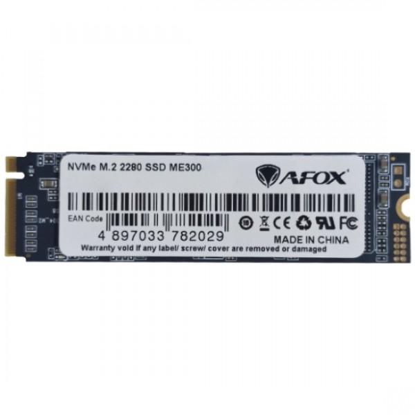 SSD 512Gb AFox ME300 M.2 2280 PCIe NVMe Gen 3x4 3D TLC NAND, Retail (ME300-512GN)