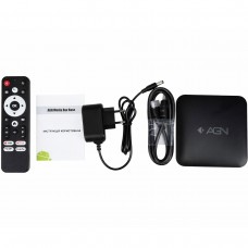 TV Медіаплеєр AGN Media Box Base 2/16Gb/ Amlogic S905L3/ Android 14/ WiFi 2.4G+5G/LAN:100M/ (AGNBASE216)