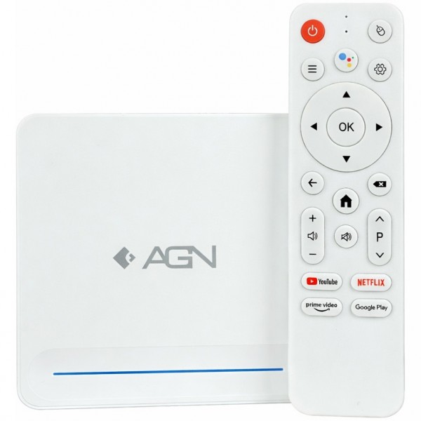 TV Медіаплеєр AGN Media Box Cinema 4/32Gb/Allwinner H618/ Android 14/ WiFi 2.4G+5G/LAN:100M/ BT 5.4 (AGNCINEMA432)