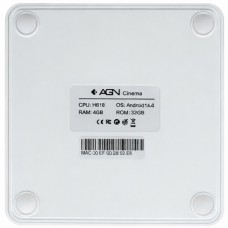 TV Медіаплеєр AGN Media Box Cinema 4/32Gb/Allwinner H618/ Android 14/ WiFi 2.4G+5G/LAN:100M/ BT 5.4 (AGNCINEMA432)