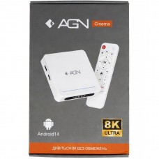 TV Медіаплеєр AGN Media Box Cinema 4/32Gb/Allwinner H618/ Android 14/ WiFi 2.4G+5G/LAN:100M/ BT 5.4 (AGNCINEMA432)