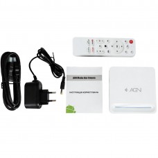 TV Медіаплеєр AGN Media Box Cinema 4/32Gb/Allwinner H618/ Android 14/ WiFi 2.4G+5G/LAN:100M/ BT 5.4 (AGNCINEMA432)