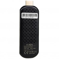 TV Медіаплеєр AGN Media Stick 2/16Gb/ Amlogic S905L3/ Android 14/ WiFi 2.4G+5G/ BT 5.4/ USB2.0/ чорн (AGNSTICK216)