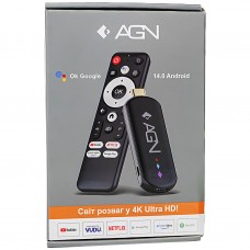 TV Медіаплеєр AGN Media Stick 2/16Gb/ Amlogic S905L3/ Android 14/ WiFi 2.4G+5G/ BT 5.4/ USB2.0/ чорн (AGNSTICK216)