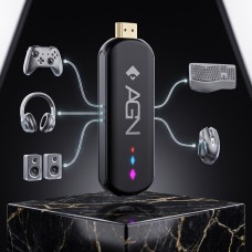 TV Медіаплеєр AGN Media Stick 2/16Gb/ Amlogic S905L3/ Android 14/ WiFi 2.4G+5G/ BT 5.4/ USB2.0/ чорн (AGNSTICK216)