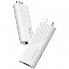 TV Медіаплеєр H96 MAX H313 TV Stick 2/16Gb/ Allwinner H313/ Android 14/ WiFi 2.4G+5G/білий (H313_TV_STICK)