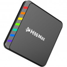 TV Медіаплеєр H96 MAX W2 4/64Gb/ Amlogic S905W2/ Android 11/ WiFi 2.4G+5G/BT:5.0/ LAN:100M/ чорний (W2_4GB/64GB)