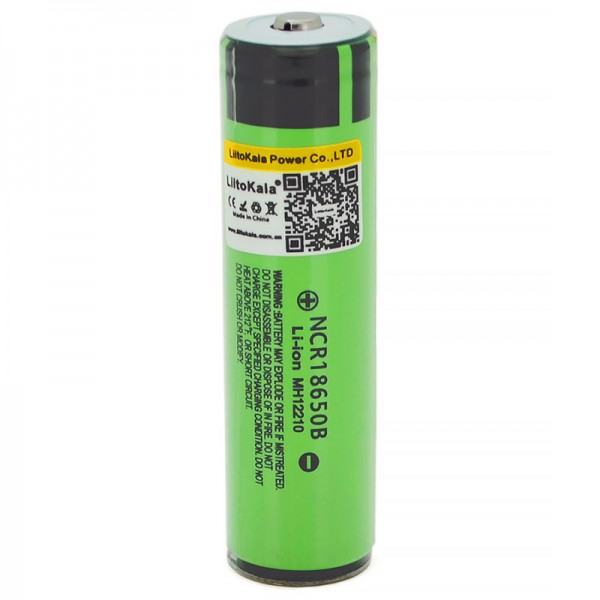 Акумулятор 18650 LiitoKala, 34B-PCB,3400mAh, 3.7V li-ion battery, 1 pcs, з контролером розряду (34B-PCB)