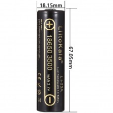 Акумулятор 18650 LiitoKala, 35A-JT, 3500mAh, 3.7V li-ion battery, 1 pcs (35A-JT)