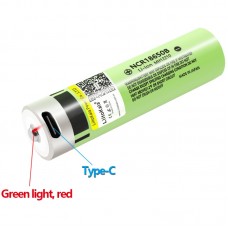 Акумулятор 18650 LiitoKala, USB-34B, 3400mAh, 3.7 li-ion battery, 1 pcs вбуд. USB для зар. Type-С (Lii-USB-34B)