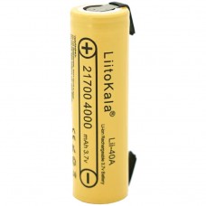 Акумулятор 21700 LiitoKala, 40A-N, 4000mAh, 3.7V li-ion battery, 1 pcs (40A-N)