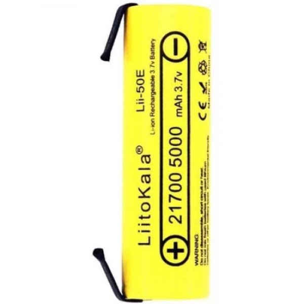 Акумулятор 21700 LiitoKala, 50E-N, 5000mAh, 3.7V li-ion battery, 1 pcs (50E-N)