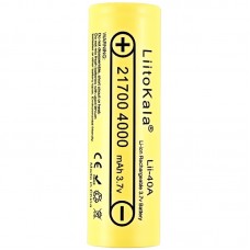 Акумулятор 21700 LiitoKala, Lii-40A, 4000mAh, 3.7V li-ion battery, 1 pcs (Lii-40A)