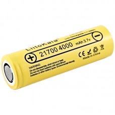 Акумулятор 21700 LiitoKala, Lii-40A, 4000mAh, 3.7V li-ion battery, 1 pcs (Lii-40A)