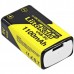 Акумулятор 6F22 Крона, 9V, 1100 mAh, Li-ion, вбуд зарядне USB (Type-C), LiitoKala (USB-9V)