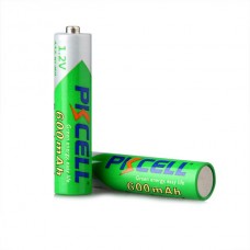 Акумулятор AAA 600mAh, 1.2V Ni-MH, RTU rechargeable battery, PKCELL, 4pcs/card (AAA600-4B RTU)